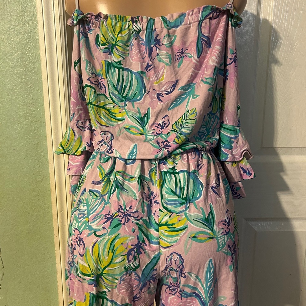 Lilly Pulitzer Floral Off-Shoulder Romper - Picture 3 of 3